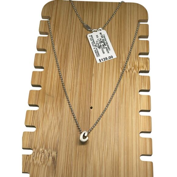 Alex Woo Sterling Silver ‘C’ Initial Pendant Necklace NY Designer Luxury Fashion - Picture 8 of 16